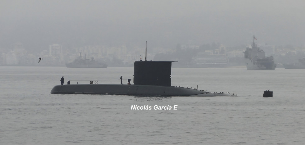 Submarino clase 2091400L de la Armada de Chile en Valparaíso Foto Nicolas Garcia E